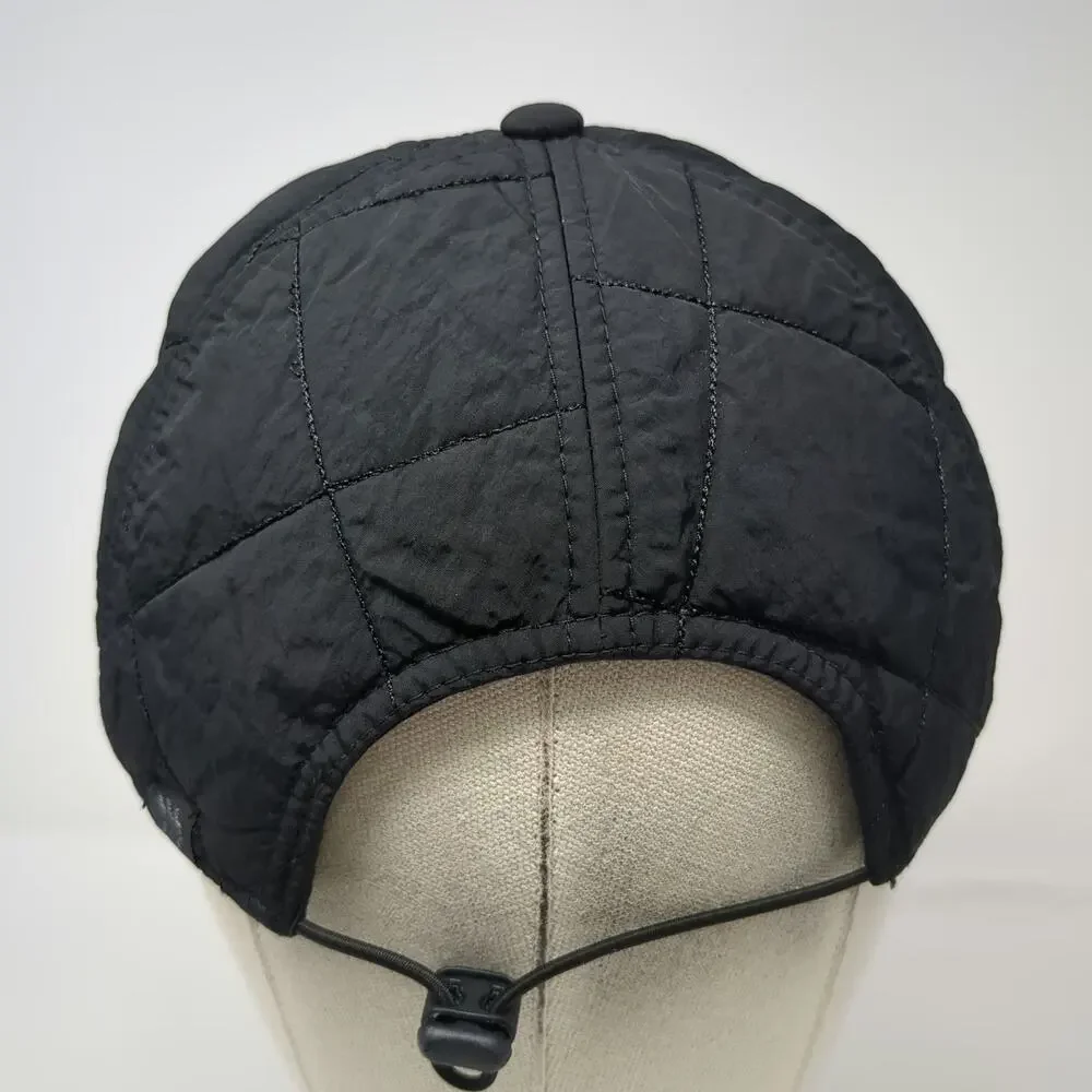 All in Motion Baseball Cap Black One Size Quilted Nylon Adjustable Cord Hat
